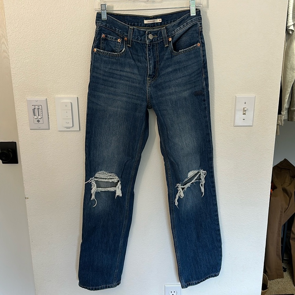 Levi’s low pro straight jeans